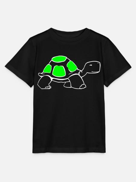 Schildkröte - Stanley/Stella Kinder T-Shirt MINI CREATOR - Schwarz
