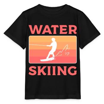 Water ski - Stanley/Stella MINI CREATOR Kids’ T-Shirt - black - Front - Mikhail (115cm)