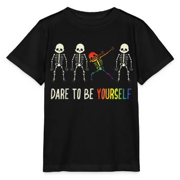 Dare to be yourself - Stanley/Stella MINI CREATOR Kids’ T-Shirt - black - Front - Mikhail (115cm)