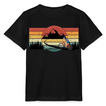 Mountain biking - Mountain biking - The path to the mountain - Stanley/Stella MINI CREATOR Kids’ T-Shirt - black - Front - Mikhail (115cm)