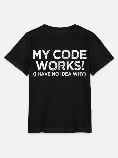Meine Codearbeit Programmierung - Stanley/Stella Kinder T-Shirt MINI CREATOR - Schwarz