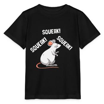 Mouse Tshirt Mice Men Kids Women - Stanley/Stella MINI CREATOR Kids’ T-Shirt - black - Front - Mikhail (115cm)