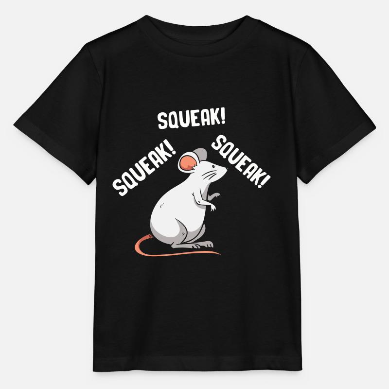 Maus Tshirt Mäuschen Herren Kinder Damen - Stanley/Stella Kinder T-Shirt MINI CREATOR  - Schwarz