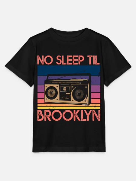 No Sleep Til Brooklyn - Stanley/Stella Kinder T-Shirt MINI CREATOR  - Schwarz