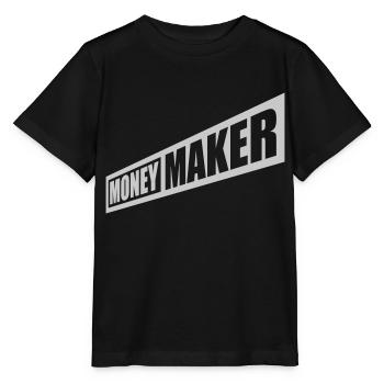 Erfolgreich Money Maker Logo - Stanley/Stella Kinder T-Shirt MINI CREATOR  - Schwarz - Vorne - Mikhail (115cm)