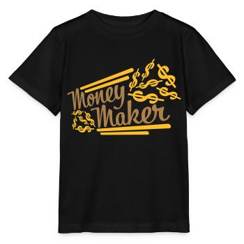 Selfmade Money Maker Dollar - Stanley/Stella Kinder T-Shirt MINI CREATOR  - Schwarz - Vorne - Mikhail (115cm)