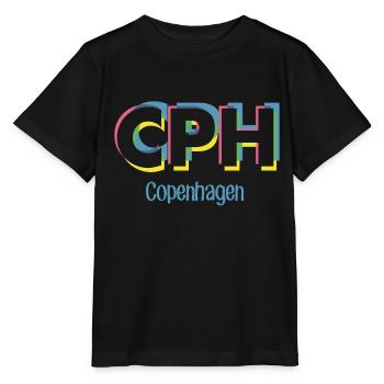 Copenhague - CPH - Copenhague - Dänemark - Danemark - T-shirt bio MINI CREATOR Stanley/Stella Enfant - noir - Devant - Mikhail (115cm)