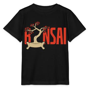 Bonsai Tree - Stanley/Stella MINI CREATOR Kids’ T-Shirt - black - Front - Mikhail (115cm)