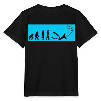 Pêche sous-marine Pêche sous-marine Pêche au harpon - T-shirt bio MINI CREATOR Stanley/Stella Enfant - noir - Devant - Mikhail (115cm)