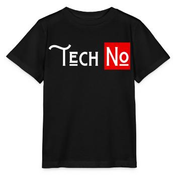 techno no to humor technology - Stanley/Stella MINI CREATOR Kids’ T-Shirt - black - Front - Mikhail (115cm)
