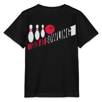 Je suis nul au bowling - T-shirt bio MINI CREATOR Stanley/Stella Enfant - noir - Devant - Mikhail (115cm)