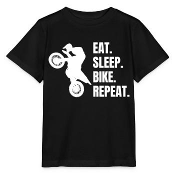 Moto Cyclomoteur Motocross Cadeau Motocycliste - T-shirt bio MINI CREATOR Stanley/Stella Enfant - noir - Devant - Mikhail (115cm)