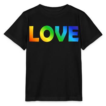 LOVE - Stanley/Stella MINI CREATOR Kids’ T-Shirt - black - Front - Mikhail (115cm)