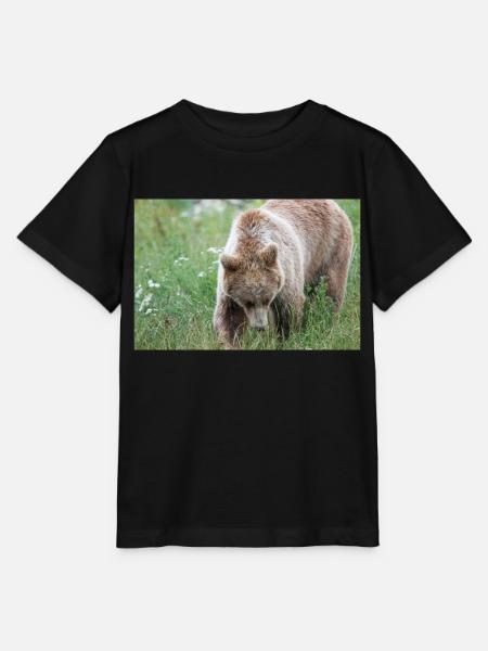 Braunbär Ursus arctos - Stanley/Stella Kinder T-Shirt MINI CREATOR  - Schwarz