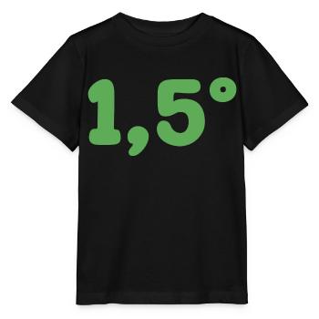 1,5 GRAD ZIEL GRÜN - Stanley/Stella Kinder T-Shirt MINI CREATOR  - Schwarz - Vorne - Mikhail (115cm)