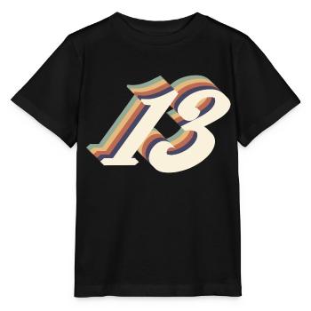 13e anniversaire vintage - T-shirt bio MINI CREATOR Stanley/Stella Enfant - noir - Devant - Mikhail (115cm)