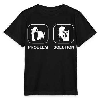 Climber Climbing Mountain Mountain Climbing - Stanley/Stella MINI CREATOR Kids’ T-Shirt - black - Front - Mikhail (115cm)