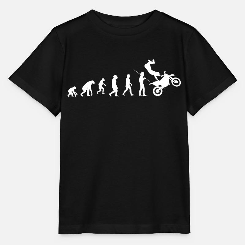 Motocross evolution - Stanley/Stella MINI CREATOR Kids’ T-Shirt - black