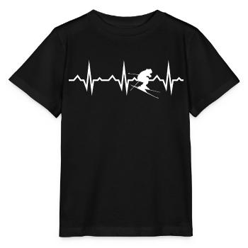 Skiing skiing ski motif for skiers - Stanley/Stella MINI CREATOR Kids’ T-Shirt - black - Front - Mikhail (115cm)