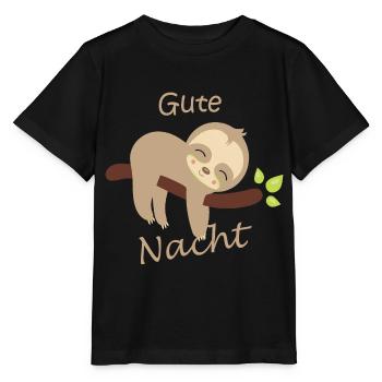 kinder gute nacht faultier - Stanley/Stella Kinder T-Shirt MINI CREATOR  - Schwarz - Vorne - Mikhail (115cm)