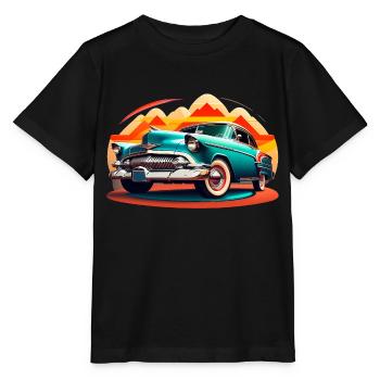 Amerikanischer Oldtimer American Classic Car - Stanley/Stella Kinder T-Shirt MINI CREATOR  - Schwarz - Vorne - Mikhail (115cm)