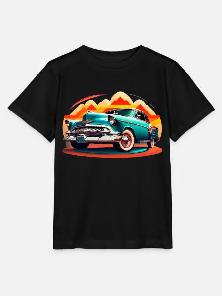 Amerikanischer Oldtimer American Classic Car - Stanley/Stella T-shirt MINI CREATOR til børn - sort