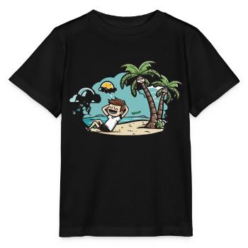 Cave Explorer: Stalactite Adventure - T-shirt bio MINI CREATOR Stanley/Stella Enfant - noir - Devant - Mikhail (115cm)