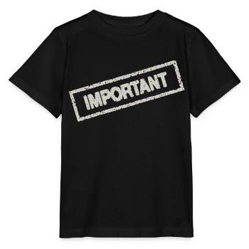 important - T-shirt bio MINI CREATOR Stanley/Stella Enfant - noir - Devant - Mikhail (115cm)
