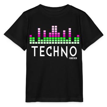 Techno für immer - Stanley/Stella Kinder T-Shirt MINI CREATOR  - Schwarz - Vorne - Mikhail (115cm)
