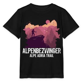 Alpenüberquerung Alpe Adria Trail Alpenbezwinger - Stanley/Stella Kinder T-Shirt MINI CREATOR  - Schwarz - Vorne - Mikhail (115cm)