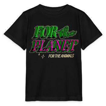 birthday space ship art gift idea believe quote - Stanley/Stella MINI CREATOR Kids’ T-Shirt - black - Front - Mikhail (115cm)