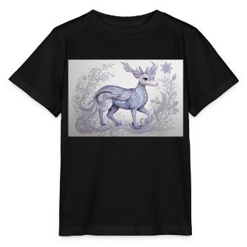 animal mystique 20 - T-shirt bio MINI CREATOR Stanley/Stella Enfant - noir - Devant - Mikhail (115cm)