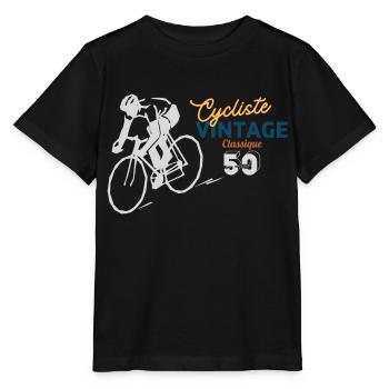 Classic Cyclist - Stanley/Stella MINI CREATOR Kids’ T-Shirt - black - Front - Mikhail (115cm)