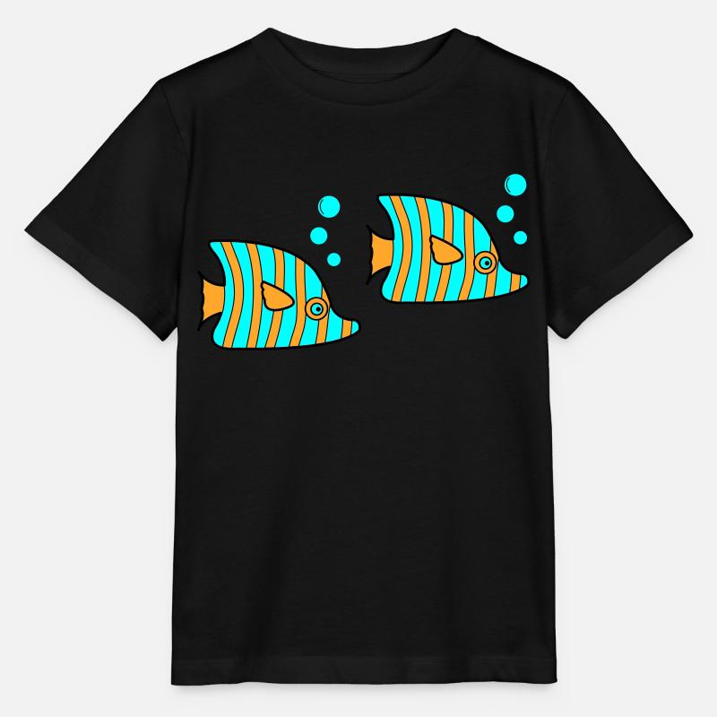 fische - Stanley/Stella Kinder T-Shirt MINI CREATOR  - Schwarz