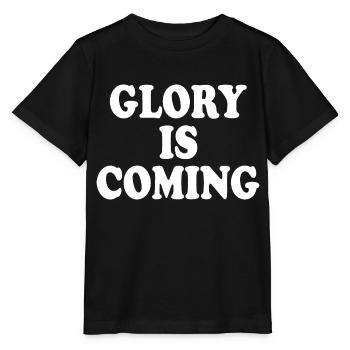Glory is coming - Stanley/Stella MINI CREATOR Kids’ T-Shirt - black - Front - Mikhail (115cm)