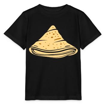 Crêpes Bretagne humour crêpe - T-shirt bio MINI CREATOR Stanley/Stella Enfant - noir - Devant - Mikhail (115cm)