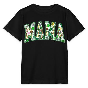Mama St Patrick's Day Saint Holiday - Stanley/Stella MINI CREATOR Kids’ T-Shirt - black - Front - Mikhail (115cm)
