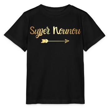 Super Golden Nanny - Nanny Gift - Stanley/Stella MINI CREATOR Kids’ T-Shirt - black - Front - Mikhail (115cm)