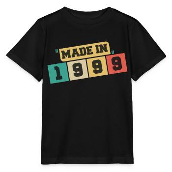 1999 anniversaire 1999 né en 1999 anniversaire - T-shirt bio MINI CREATOR Stanley/Stella Enfant - noir - Devant - Mikhail (115cm)