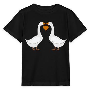 oie Cœur - T-shirt bio MINI CREATOR Stanley/Stella Enfant - noir - Devant - Mikhail (115cm)
