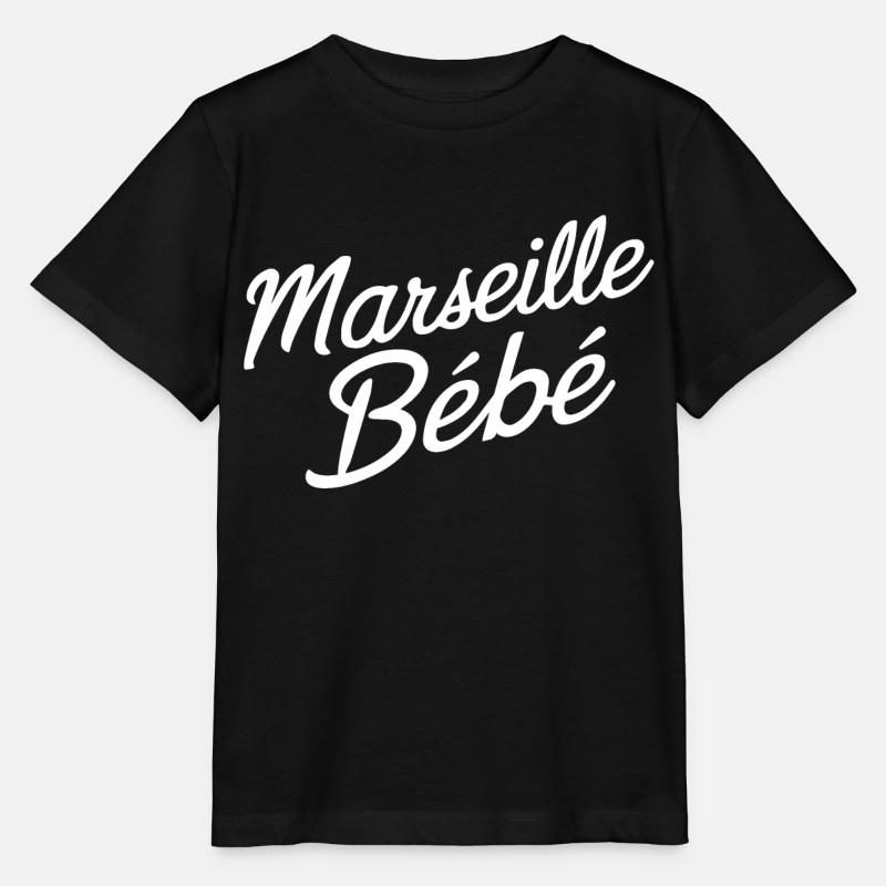 Marseille bébé - T-shirt bio MINI CREATOR Stanley/Stella Enfant - noir