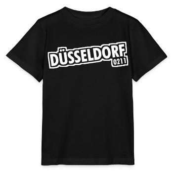 Düsseldorf - 0211 - Vorwahl - NRW - Ruhrpott - Stanley/Stella Kinder T-Shirt MINI CREATOR  - Schwarz - Vorne - Mikhail (115cm)