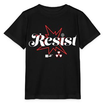 résiste - T-shirt bio MINI CREATOR Stanley/Stella Enfant - noir - Devant - Mikhail (115cm)