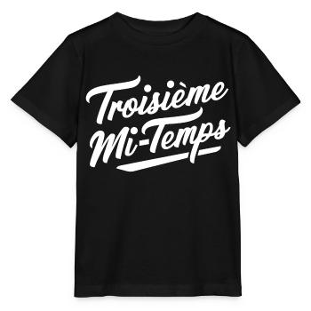 Troisième mi-temps - T-shirt bio MINI CREATOR Stanley/Stella Enfant - noir - Devant - Mikhail (115cm)