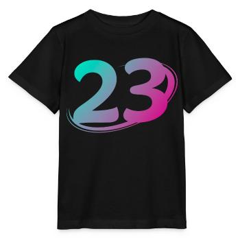 Nummer 23 mehrfarbig - Stanley/Stella Kinder T-Shirt MINI CREATOR  - Schwarz - Vorne - Mikhail (115cm)