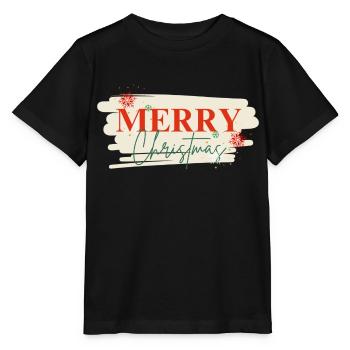 Cadeau de célébration de joyeux Noël - T-shirt bio MINI CREATOR Stanley/Stella Enfant - noir - Devant - Mikhail (115cm)