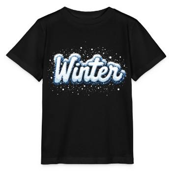 WINTER - Stanley/Stella Kinder T-Shirt MINI CREATOR  - Schwarz - Vorne - Mikhail (115cm)
