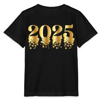 2025 New Year's Eve Outfit Women's Men – Modern Funny - Stanley/Stella MINI CREATOR Kids’ T-Shirt - black - Front - Mikhail (115cm)