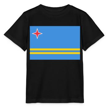 Aruba - Stanley/Stella Kinder T-Shirt MINI CREATOR  - Schwarz - Vorne - Mikhail (115cm)