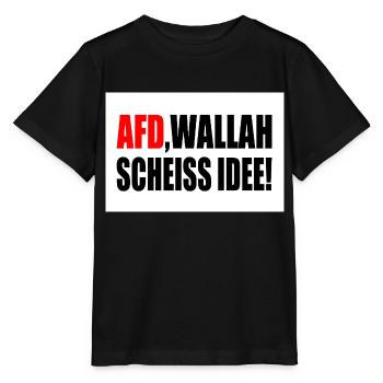 Afd wallah scheiss idee - Stanley/Stella Kinder T-Shirt MINI CREATOR  - Schwarz - Vorne - Mikhail (115cm)